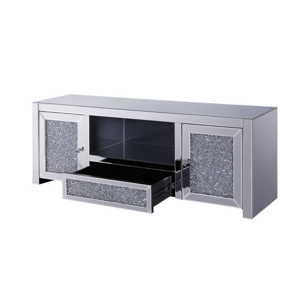 Noralie Glam TV Stand - Faux Diamond Inlay - Image 7