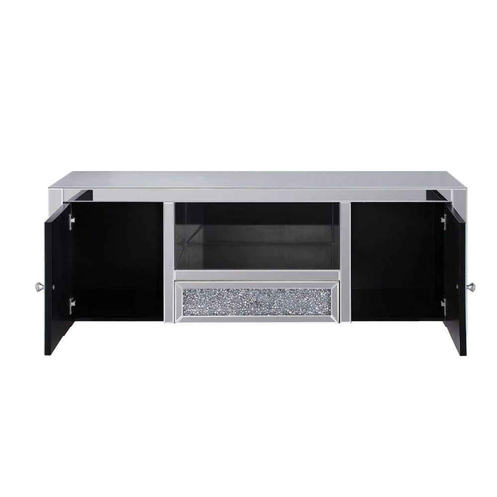 Noralie Glam TV Stand - Faux Diamond Inlay - Image 8