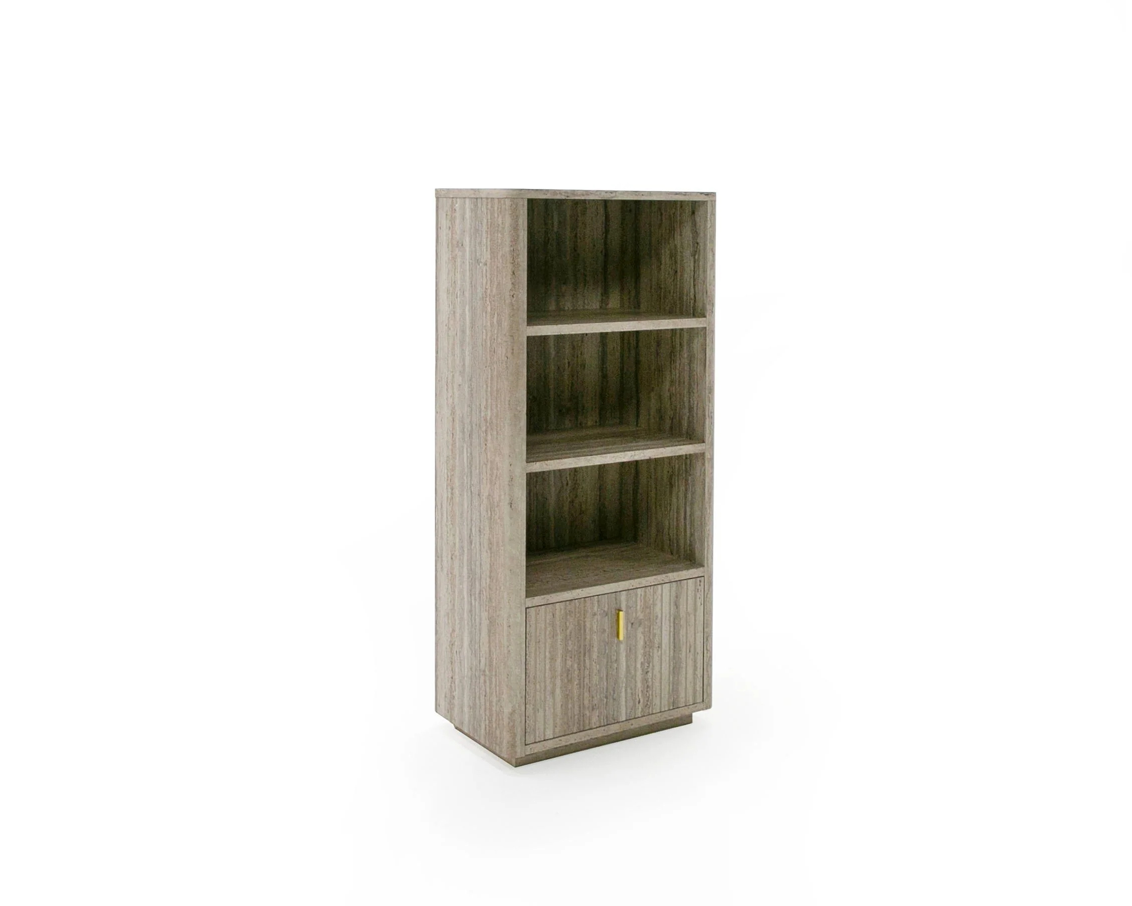 Nova Domus Roma - Modern Faux Travertine Bookcase - Image 4