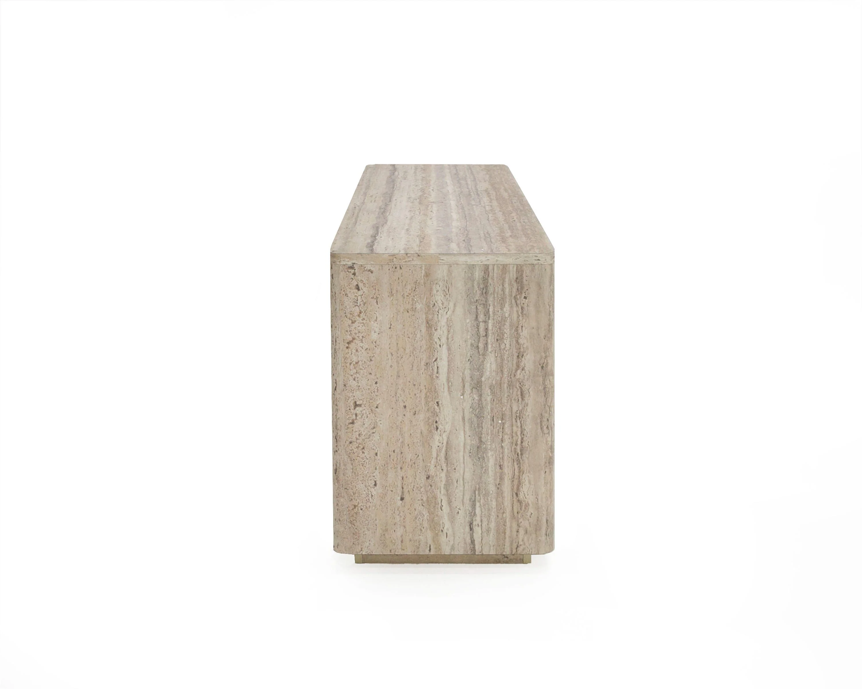 Nova Domus Roma - Modern Faux Travertine File Cabinet - Image 5