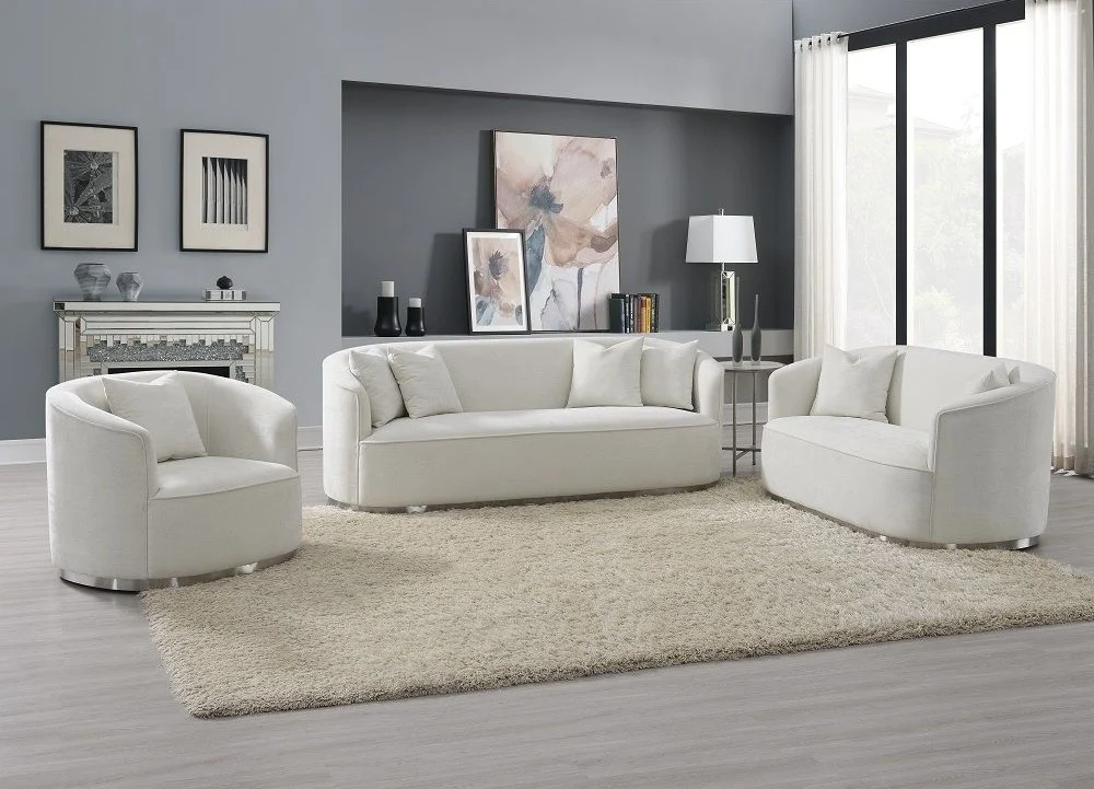 Odette Beige Chenille Sofa Collection Acme