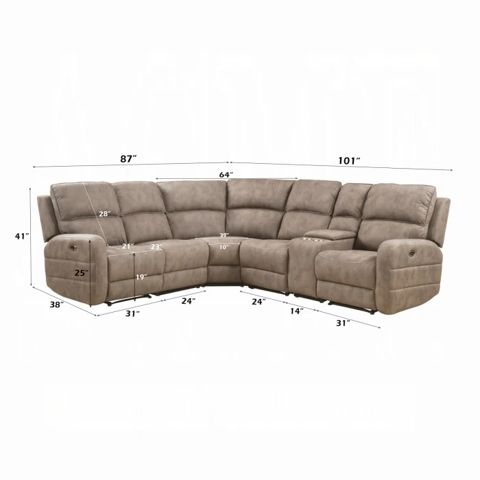 Olwen 54590 Acme Power Motion Sectional - Image 4