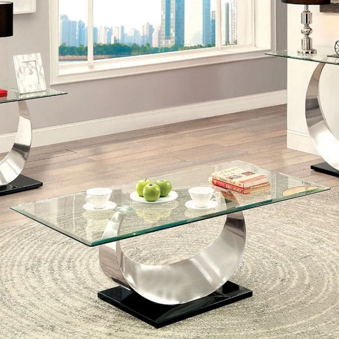 Orla Stainless Steel Coffee Table - Image 2