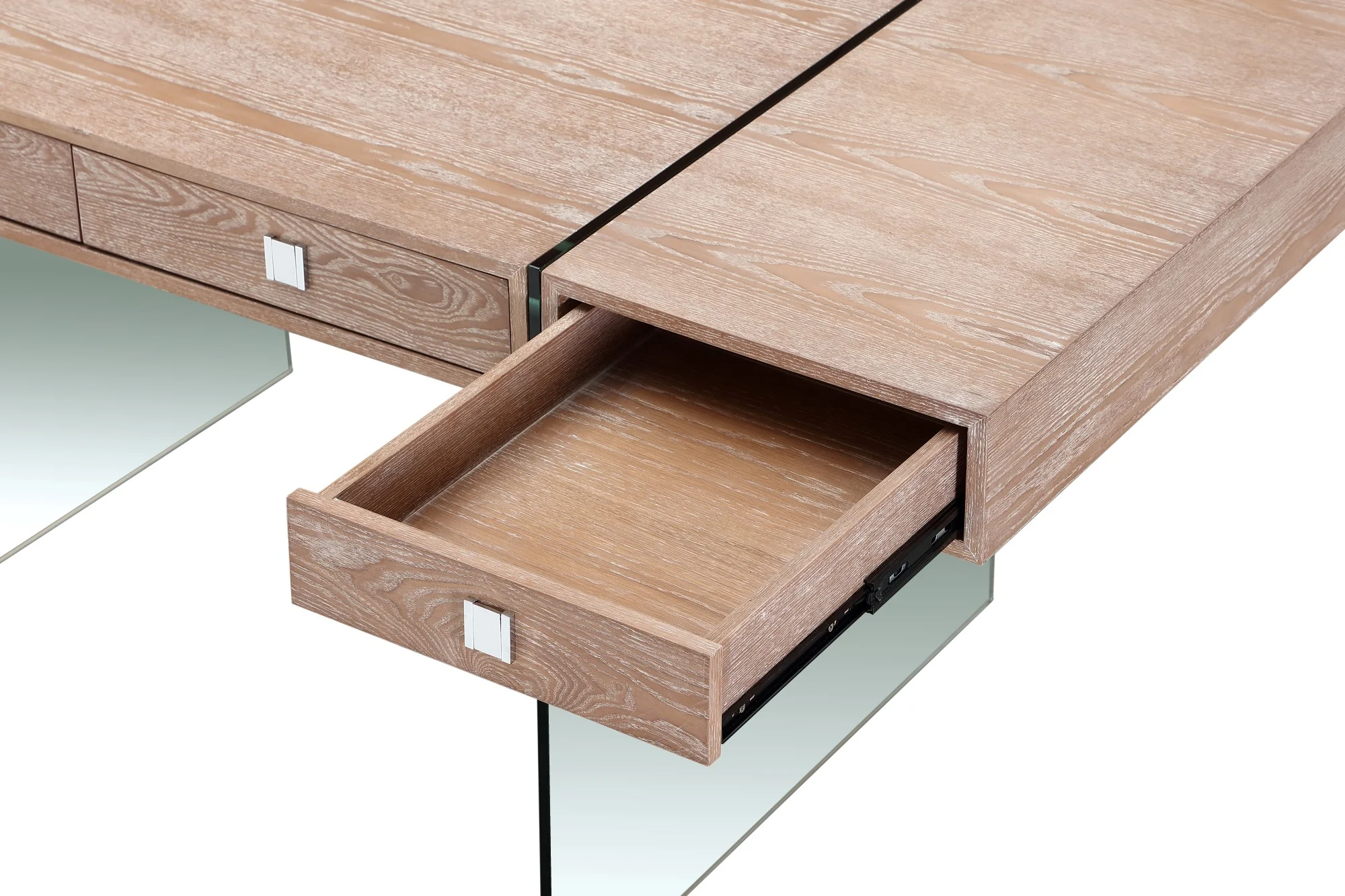 Otis Modern Office Desk - Matte Concrete Finish - Image 4