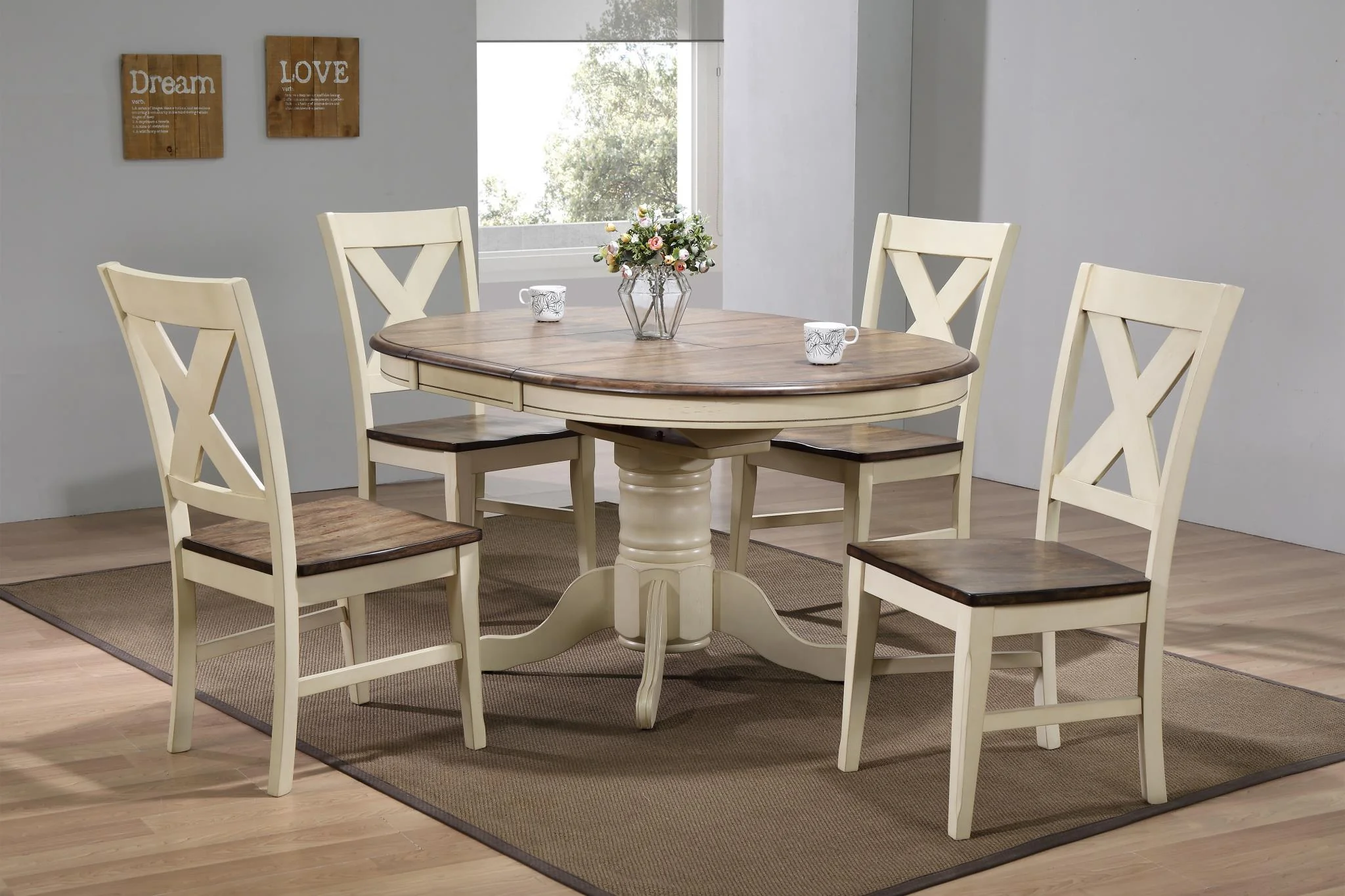 Oxford 1835 Two Tone 5 Pc Dining Set