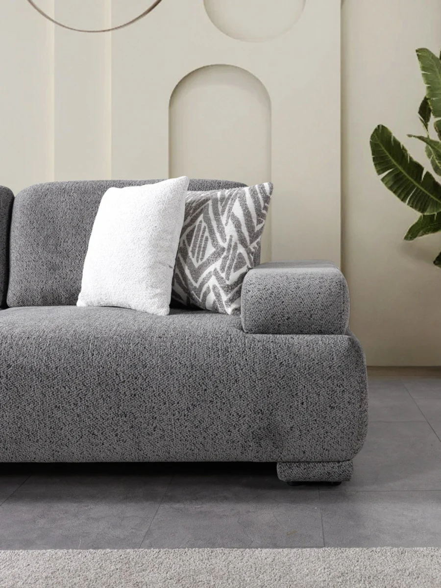 Pablo Gray Boucle 2 Pc Sofa Set - Image 9