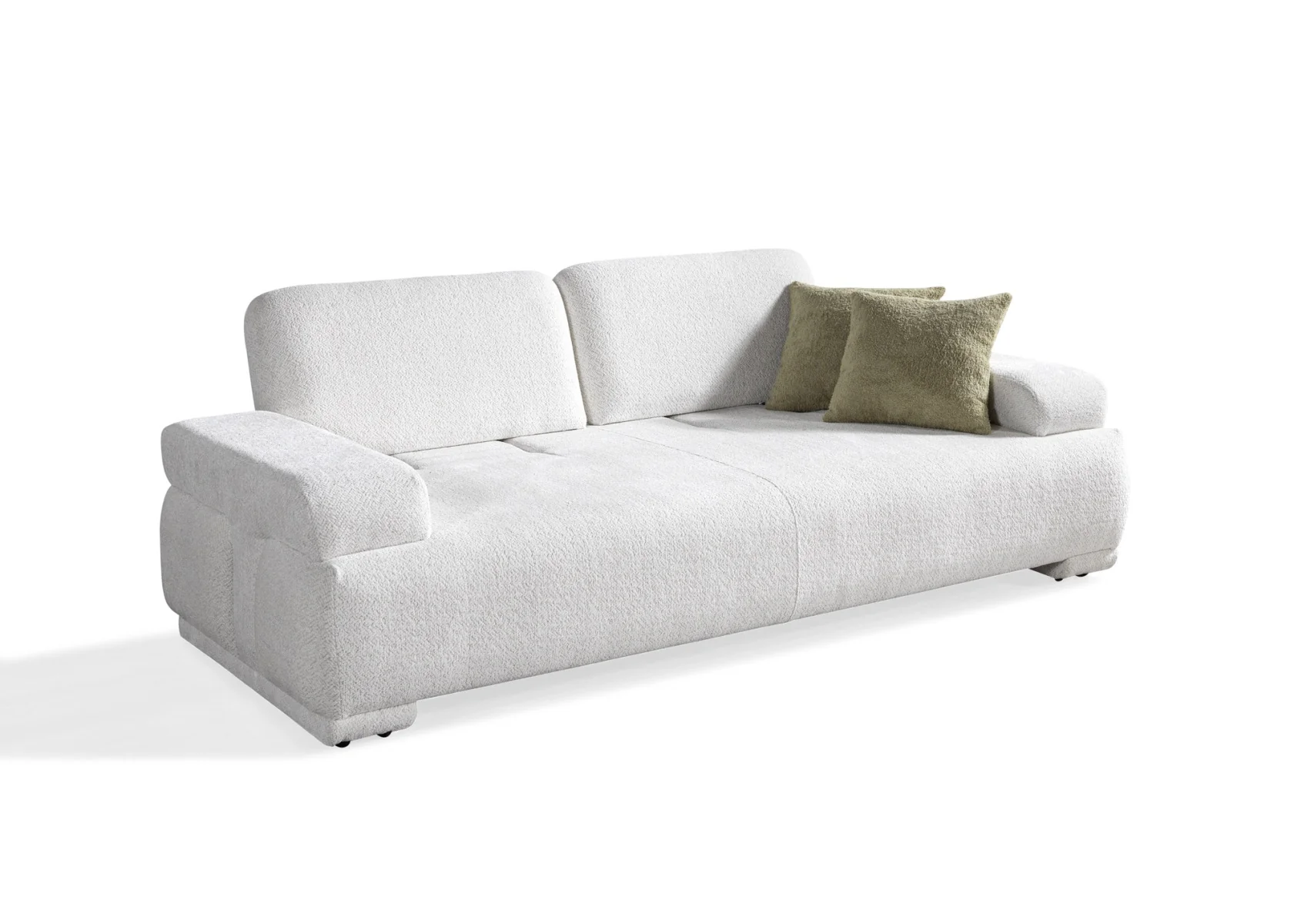 Pablo White Boucle 2 Pc Sofa Set - Image 12