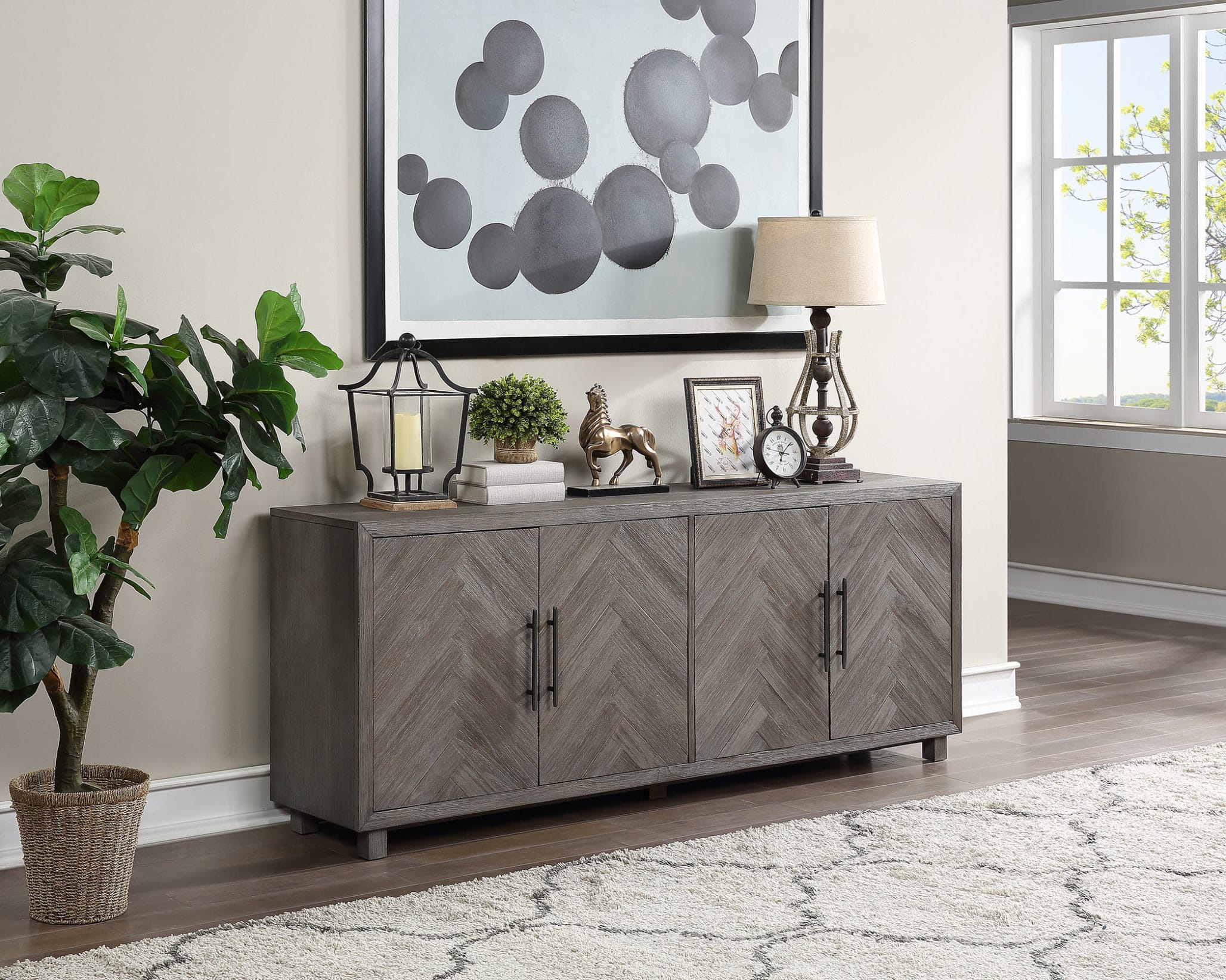 Palisades 4 Door 80" TV Console - Image 2