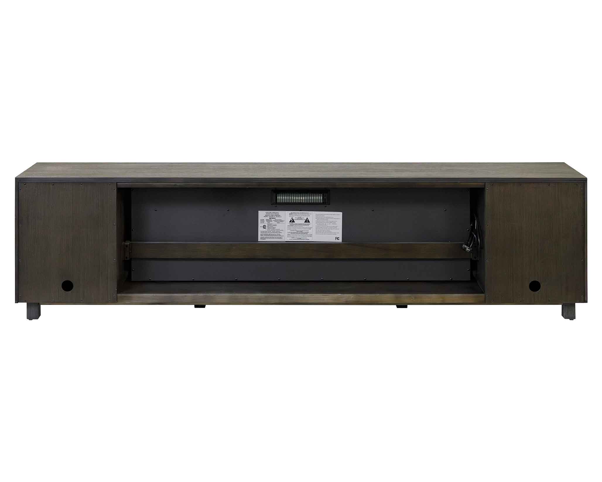 Palisades 96" Gray TV Console w/Fireplace - Image 6