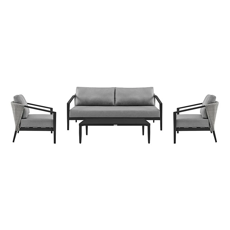 Palma Outdoor Patio 4 Pc Lounge Set - Image 2