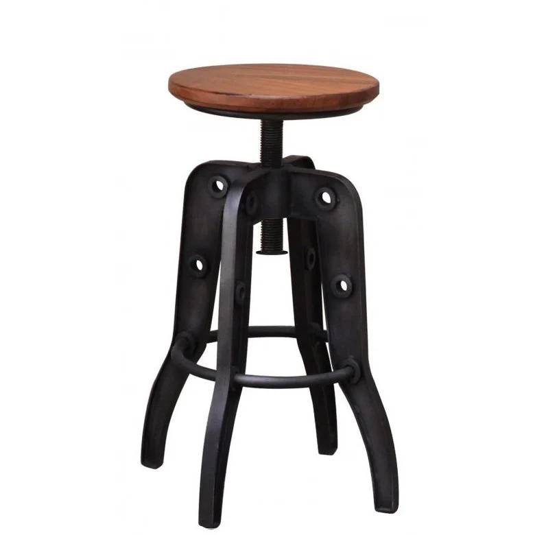 Partota Solid Wood Bar with Mirror & Stools - Image 5