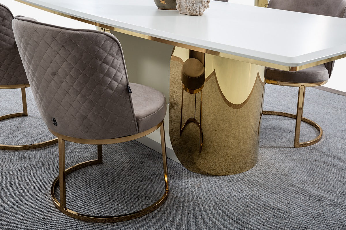 Phantom Dining Collection - Matte Gold - Made in Italy - Image 2