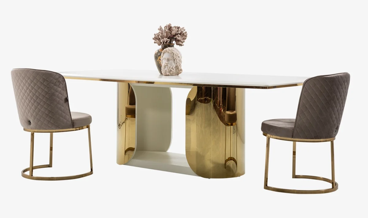 Phantom Dining Collection - Matte Gold - Made in Italy - Image 3