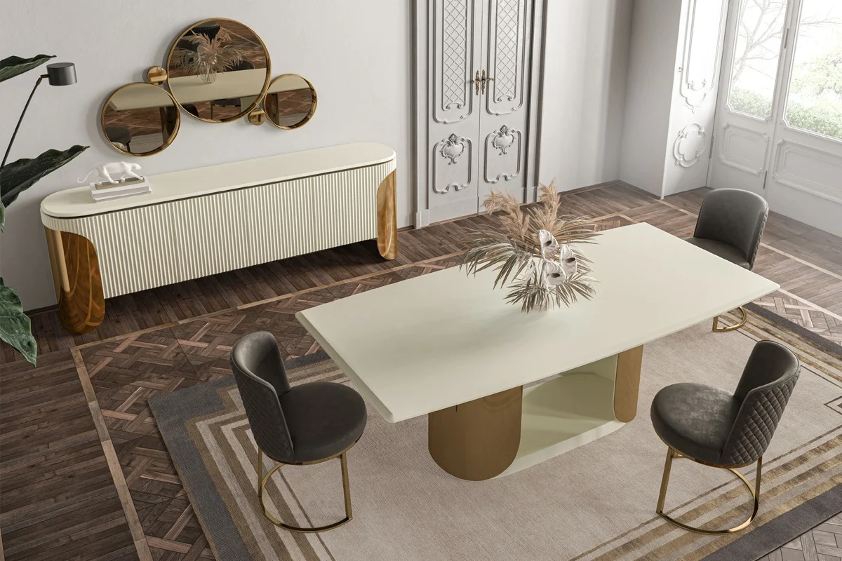 Phantom Dining Collection - Matte Gold - Made in Italy - Image 4