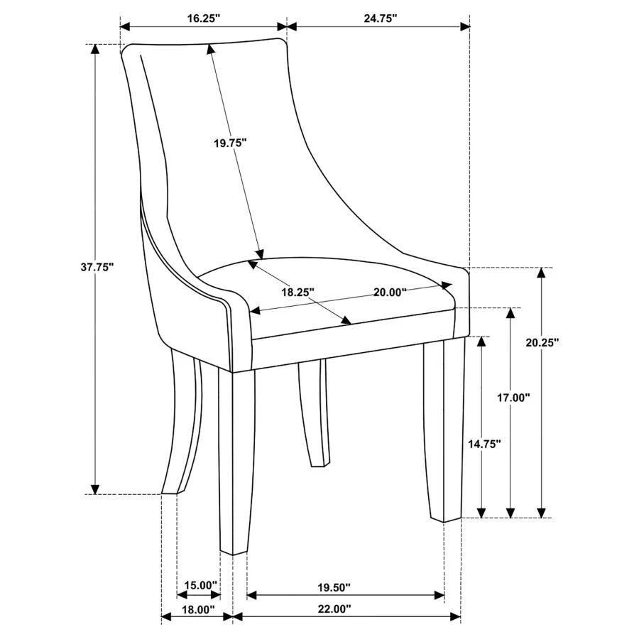 Phelps Demi Wing Chair - set of 2 - Image 6