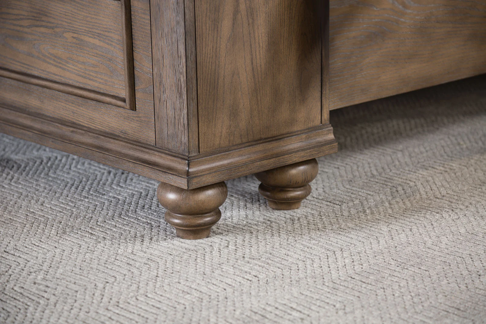 Philomath 4 Pc Aged Oak King Bedroom Set - Image 5