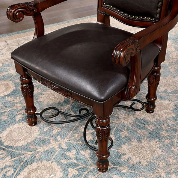 Picardy Brown Cherry Dining Collection by Furniture of America - Image 5