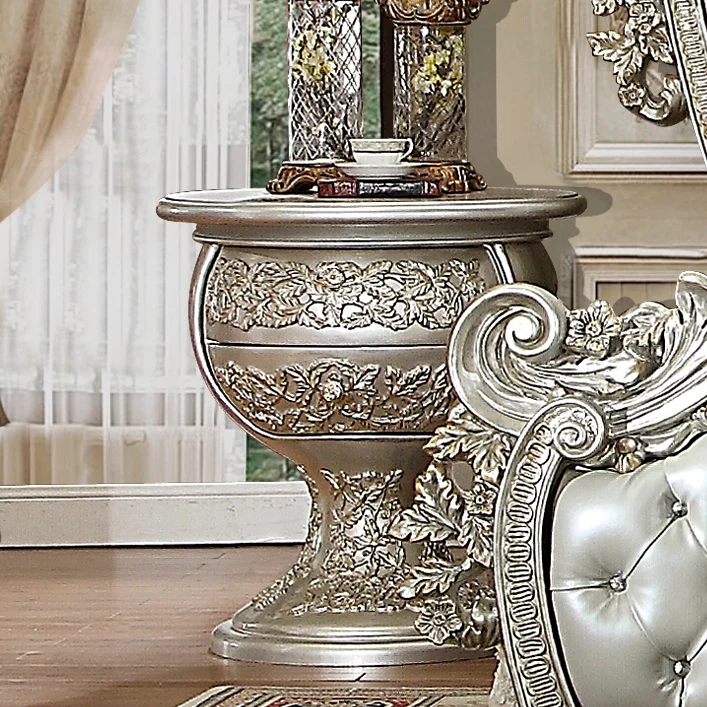 HD-8088 Metalic Silver Nightstand