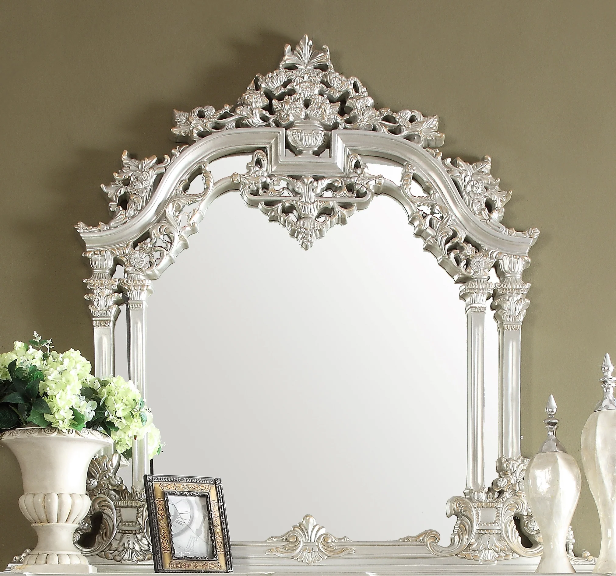 HD-8088 Silver Barogue Mirror