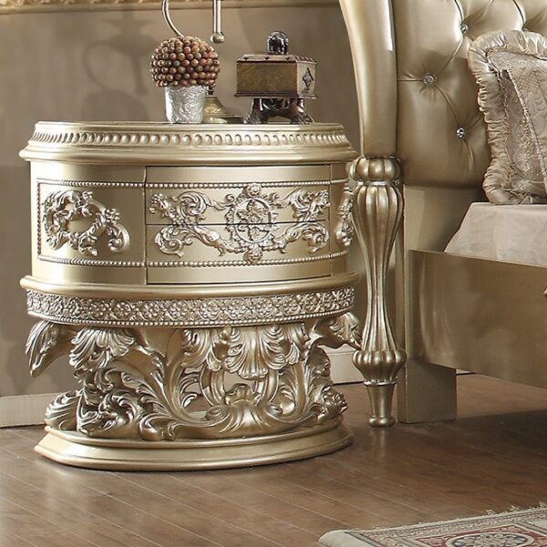 Homey Design HD-8022 Silver Bedroom Collection - Image 4