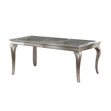 Poundex F2151 Silver Finish 7 Pc Dining Set - Image 2