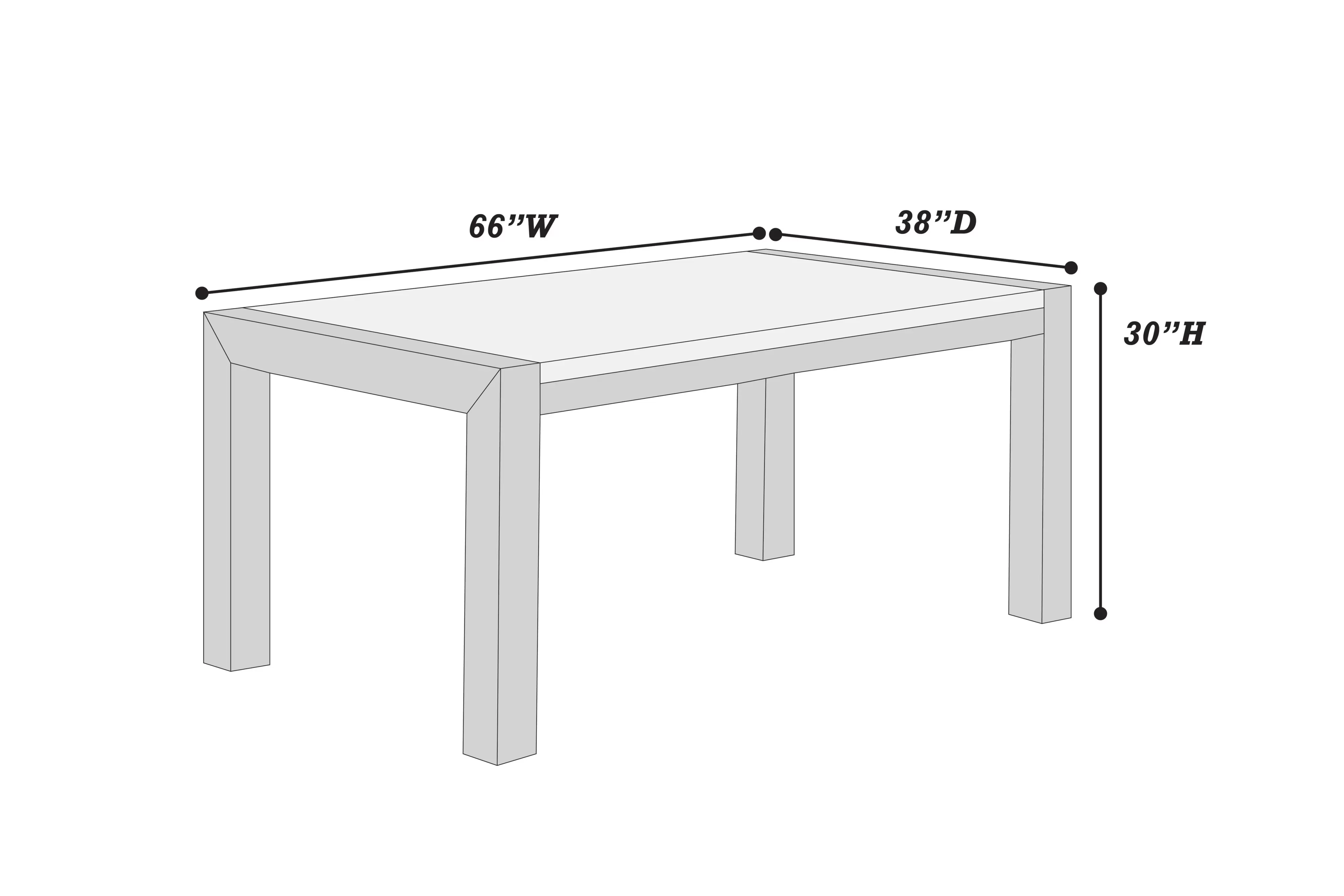 Poundex F2704 Modern 6-7 Pc Dining Set - Image 4