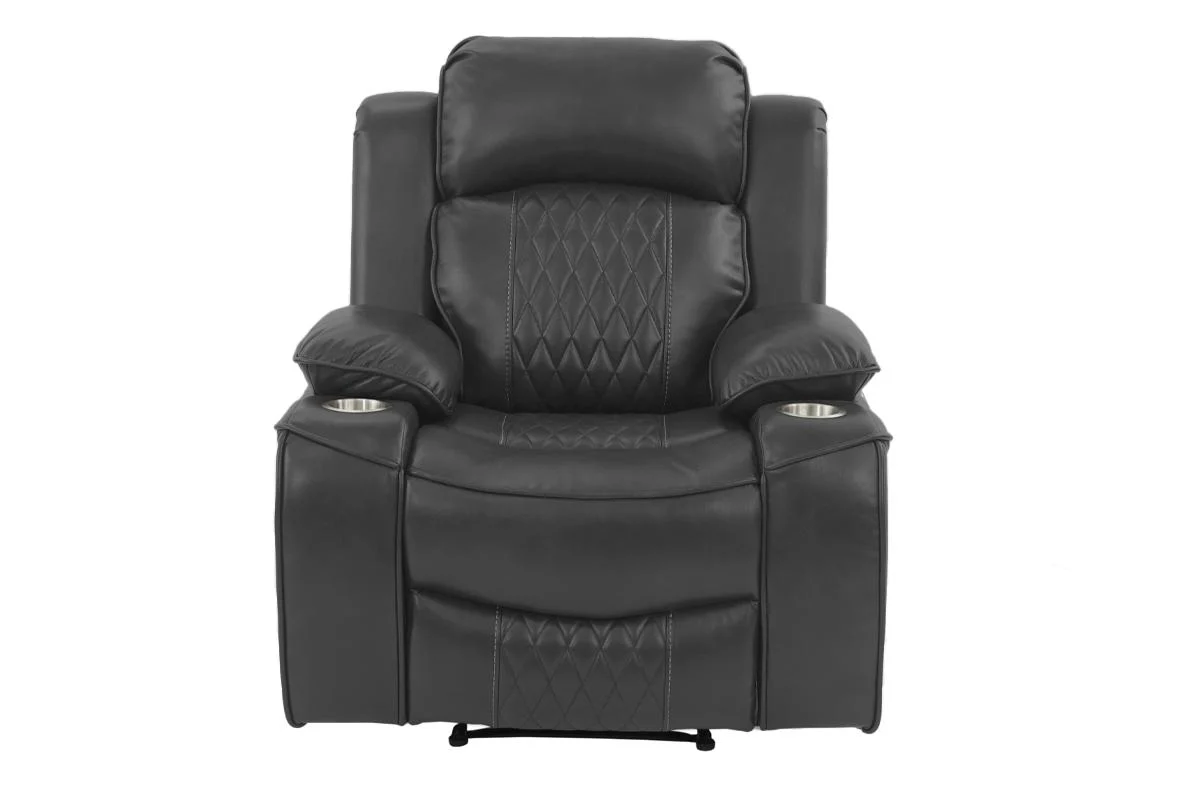 Poundex F86406 3 Pc Set - Charcoal - Image 7
