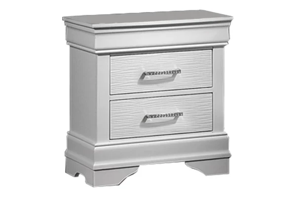Poundex F9665 White LED King 4 Pc Bedroom Set - Image 3