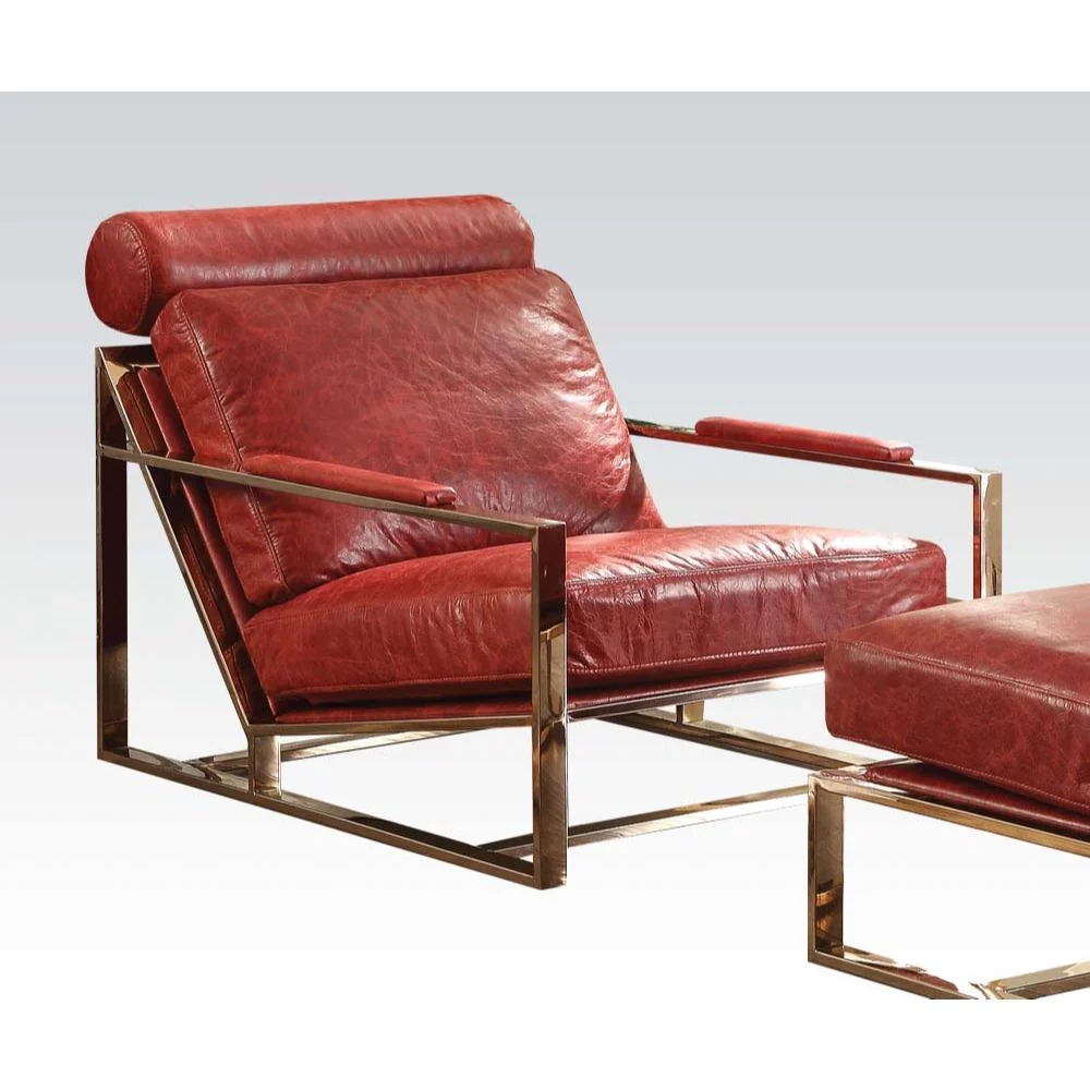 Quinto Accent Chair 96672 - Top Grain Leather - Image 2