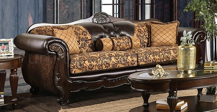 Quirino Sofa Set SM6417 - Tan/Dark Brown - Image 2
