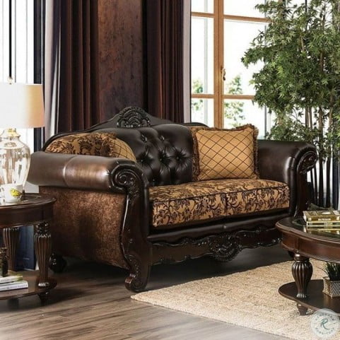 Quirino Sofa Set SM6417 - Tan/Dark Brown - Image 3
