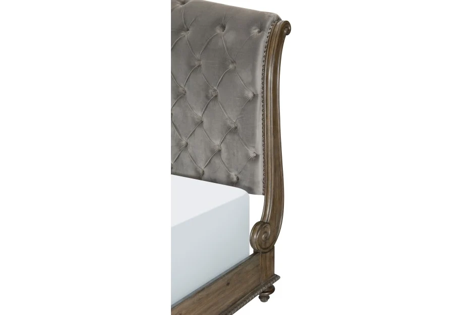 Rachelle Weathered Pecan 4 Pc Bedroom Set - Image 5