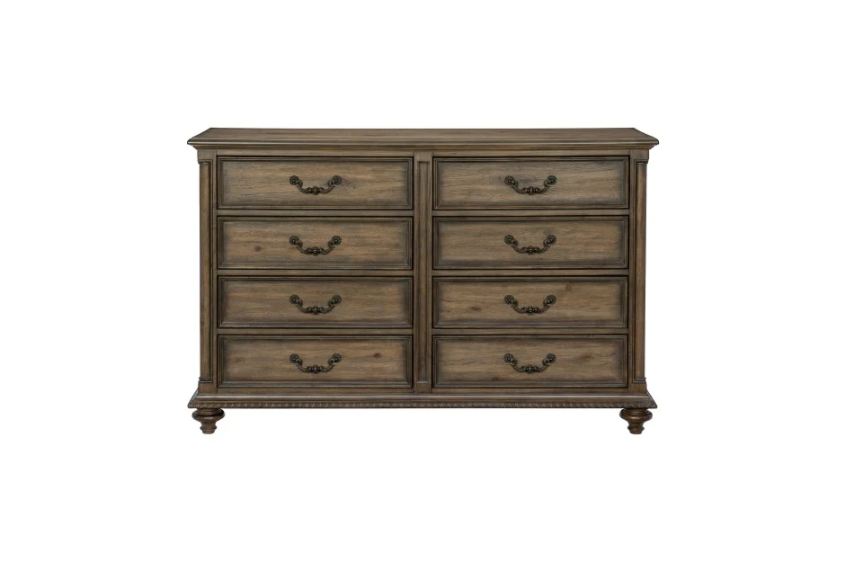 Rachelle Weathered Pecan 4 Pc King Bedroom - Image 11