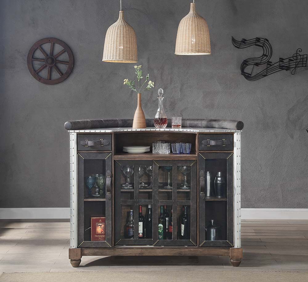 Rahma Bar Set DN01019 - Leather & Aluminum - Image 2