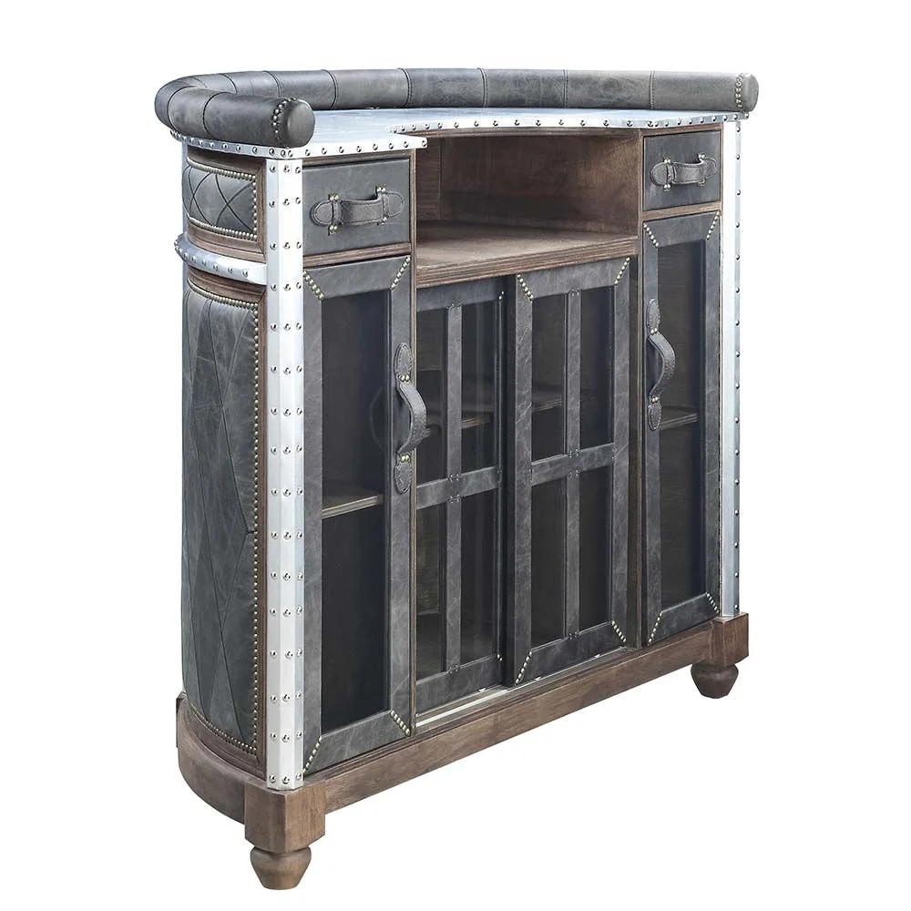 Rahma Bar Set DN01019 - Leather & Aluminum - Image 4