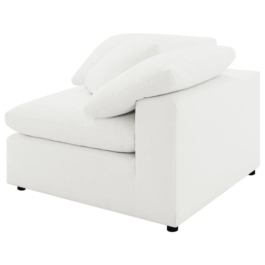 Raleigh Ivory Boucle Corner Chair 551752 - Image 4