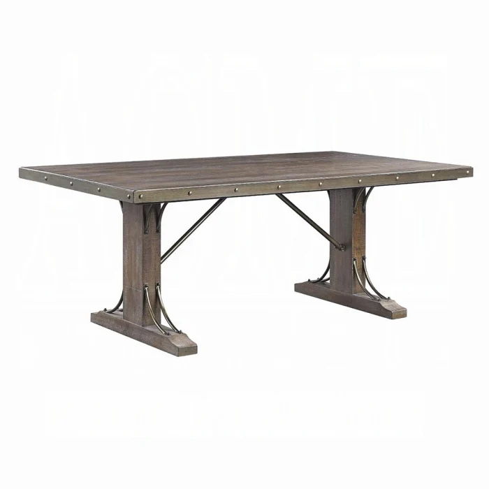 Raphaela Weathered Cherry Dining Set DN00980 - Image 2