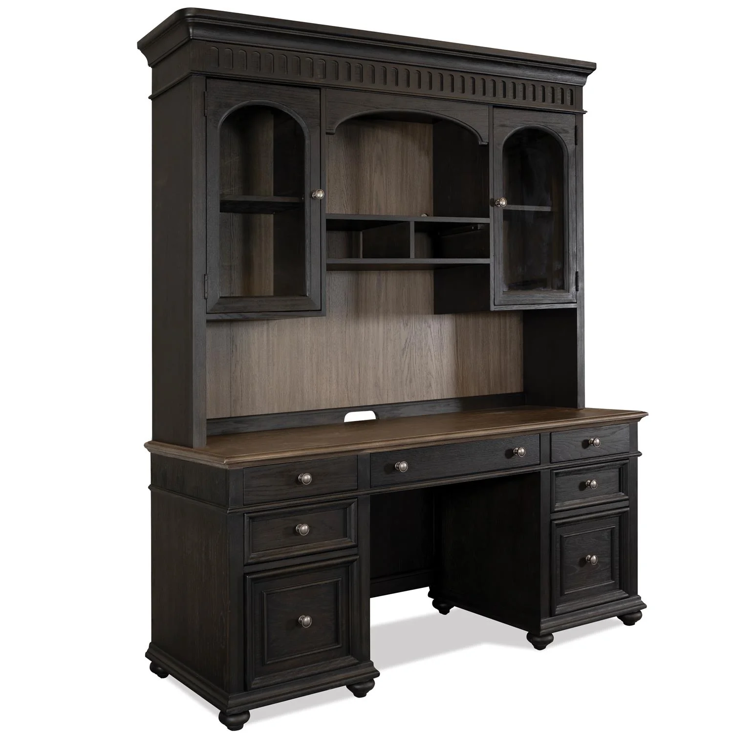 Regency Credenza & Hutch by Riverside