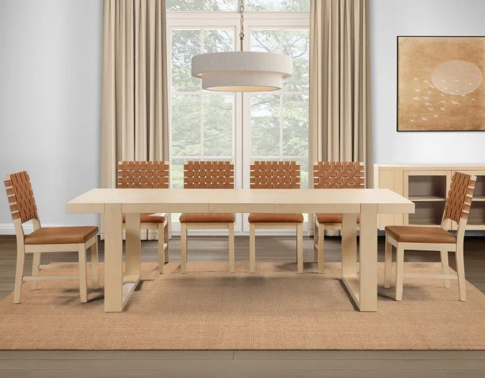 Reid 7 Pc Sand Finish Dining Collection - Image 4