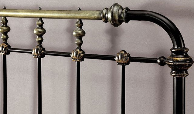 Riana Metal Bed CM7733 - Antique Black - Image 2