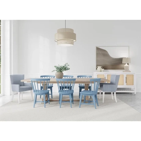 Rosalie Oak Trestle Dining Collection by Riverside - Image 8