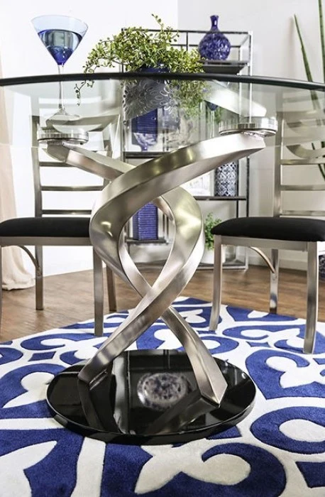 Roxo Dining Collection - Stainless Steel & Glass - Image 3