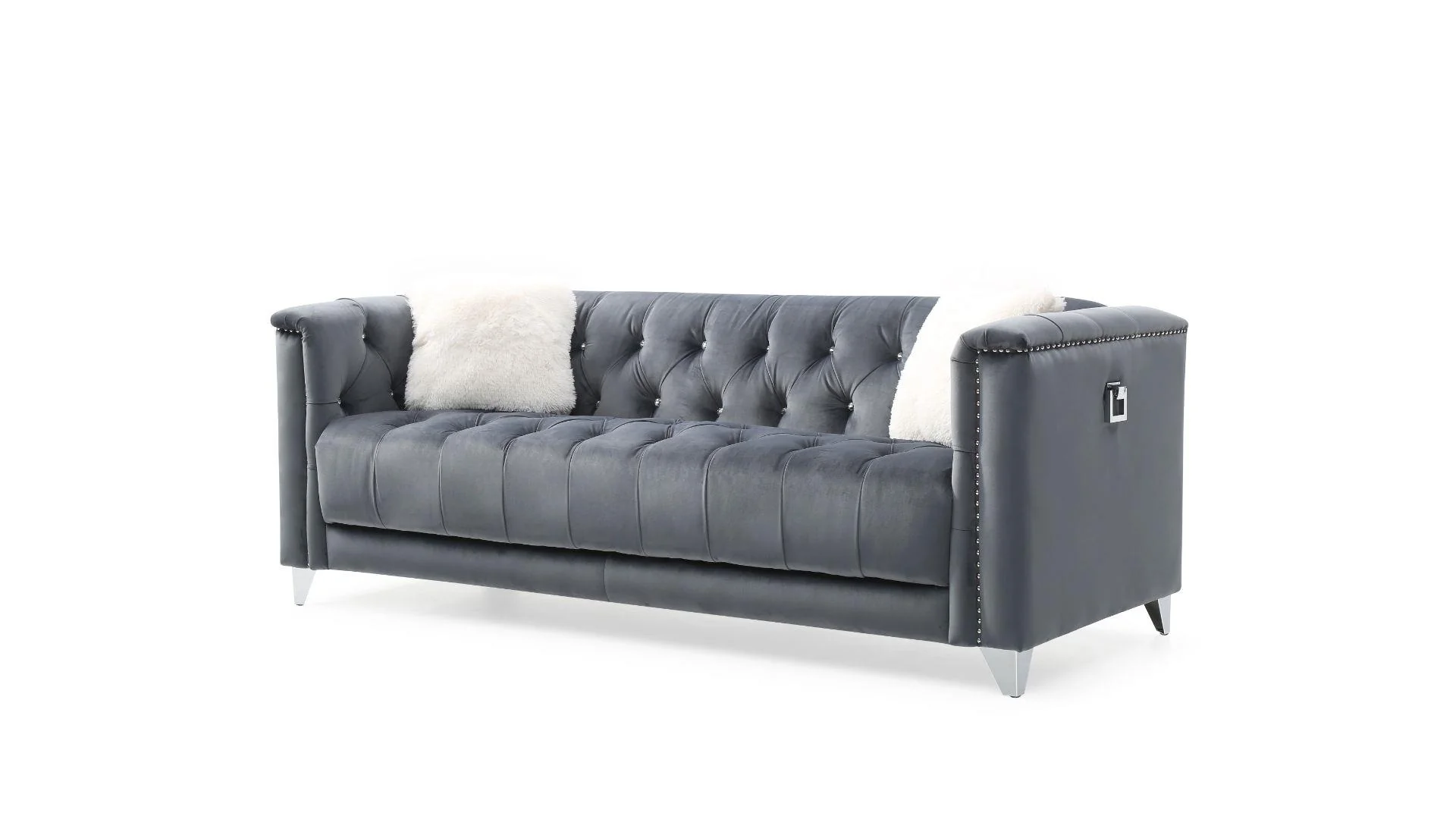 Russell 2 Pc Sofa Set - Grey - Image 2
