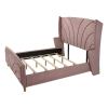 Salonia Pink Velvet King Bed BD01182EK - Image 4
