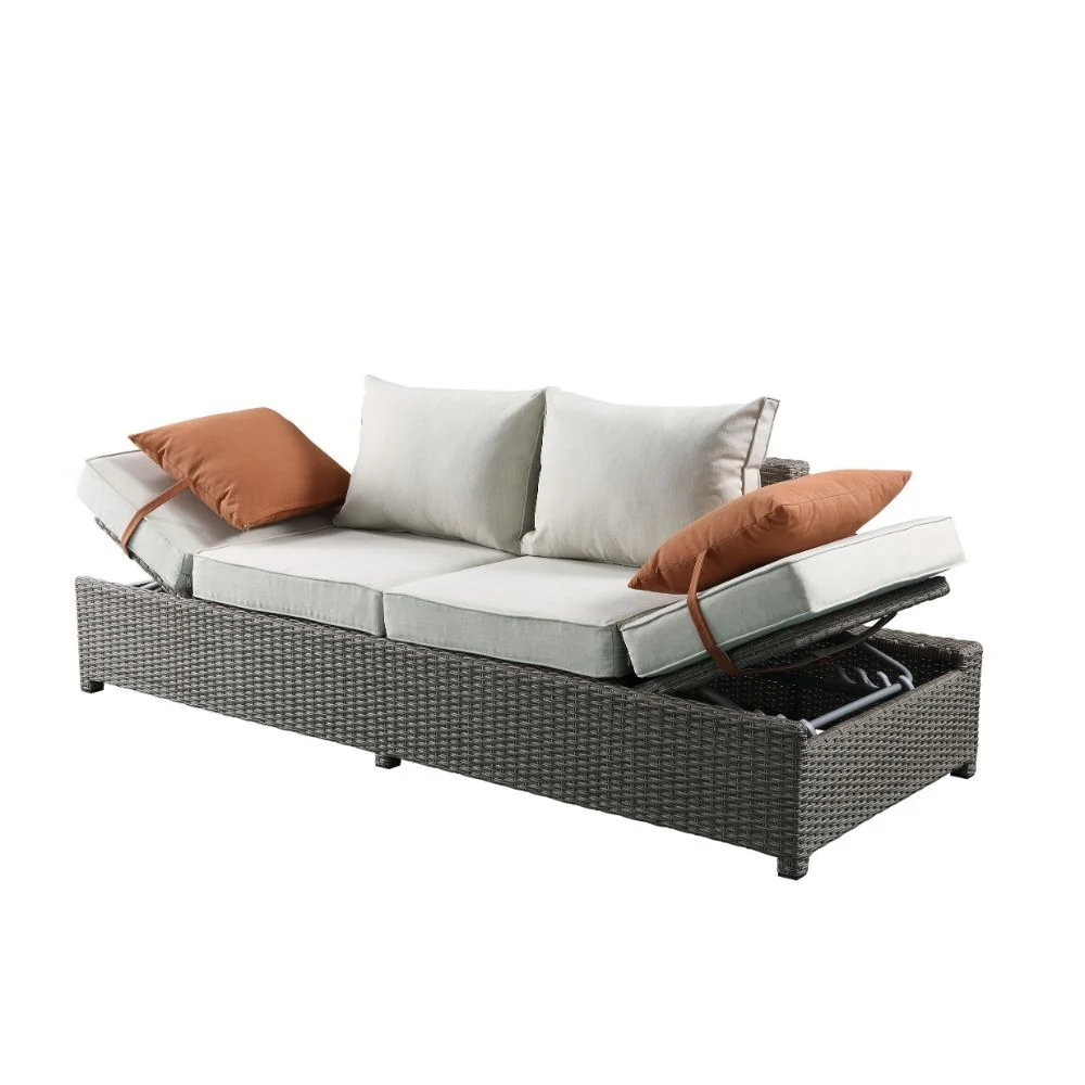 Salena Patio Sofa & Ottoman Assembled - Acme Furniture 45015 - Image 3