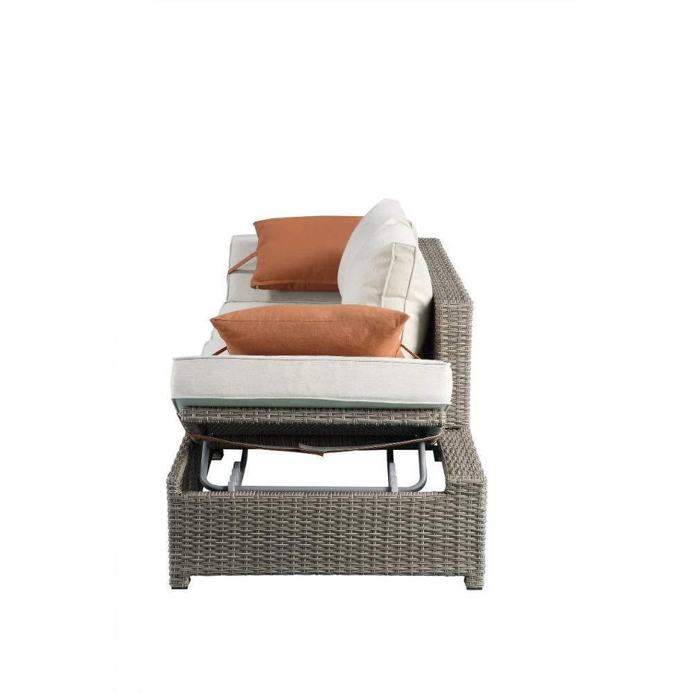 Salena Patio Sofa & Ottoman Assembled - Acme Furniture 45015 - Image 5
