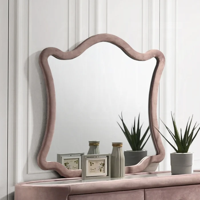 Salonia Pink Velvet Bedroom Set BD01183Q - Image 5