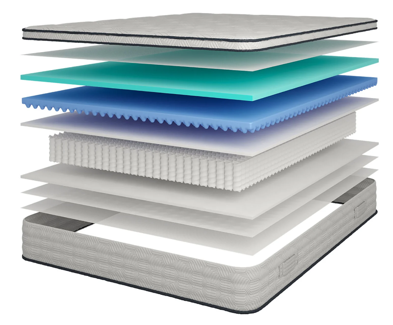 Salvia 12" Hybrid Mattress - California King - Image 3