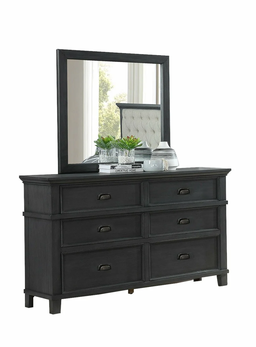 Sandy Queen 5 Pc Bedroom Collection - Cappuccino Finish - Image 5