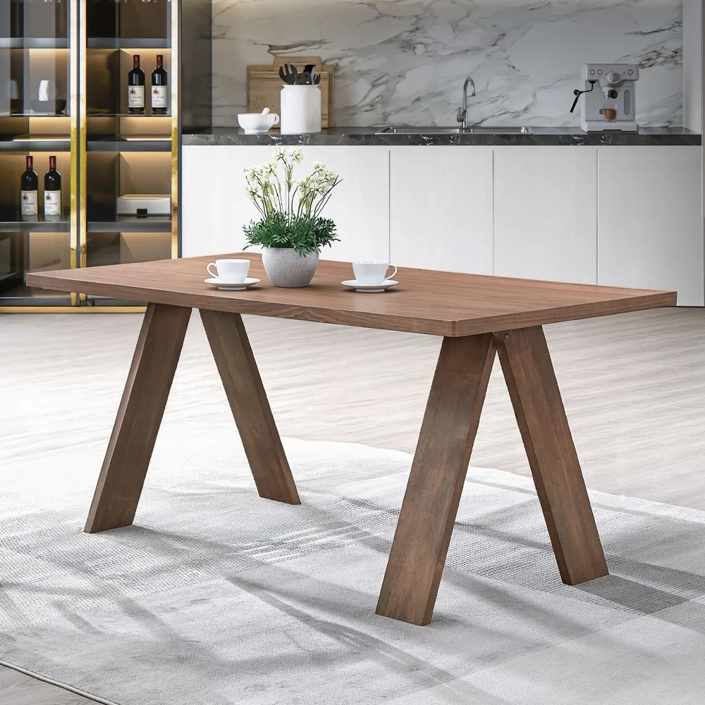 Sarha 5 Pc Walnut Light Gray Dining Set - Image 2